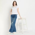 Ladies' Round Neck T-Shirt, मिश्रित हल्का ग्रे, small image number null