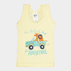 Infants Cotton Solid Vest, Yellow, small image number null