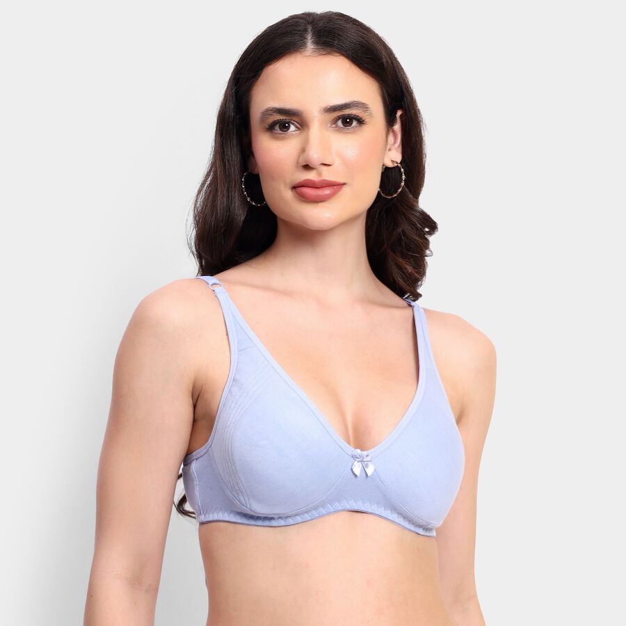 Ladies' Non-Padded Bra, हल्का नीला, large image number null