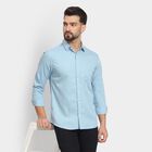 Men's 100% Cotton Casual Shirt , Light Blue, small image number null