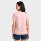 Women's Lilac Round Neck Regular T-Shirt, लाइलेक, small