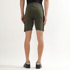 Unisex Black Regular Fit Basic Bermuda Shorts, Olive, small image number null