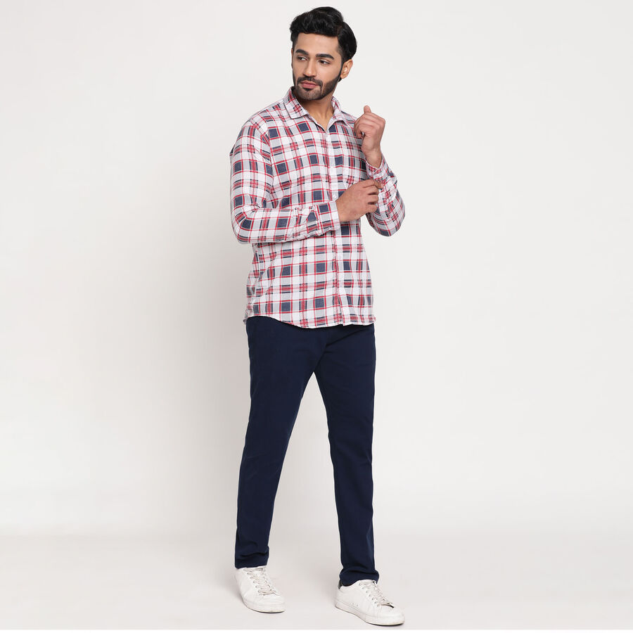 Checks Casual Shirt, Navy Blue, large image number null