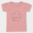Girls' 100% Cotton T-Shirt, Light Pink, small