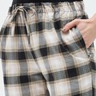 Women's Muted Charcoal Gray Relaxed Fit Solid Pyjama, गहरा पीला, small