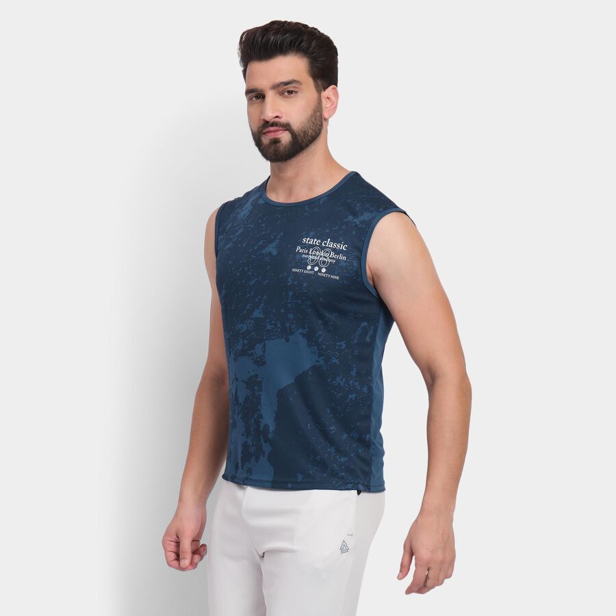 Men's T-Shirt, टील ब्लू, large