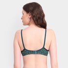 Ladies' 100% Cotton Non-Padded Bra, Dark Green, small image number null