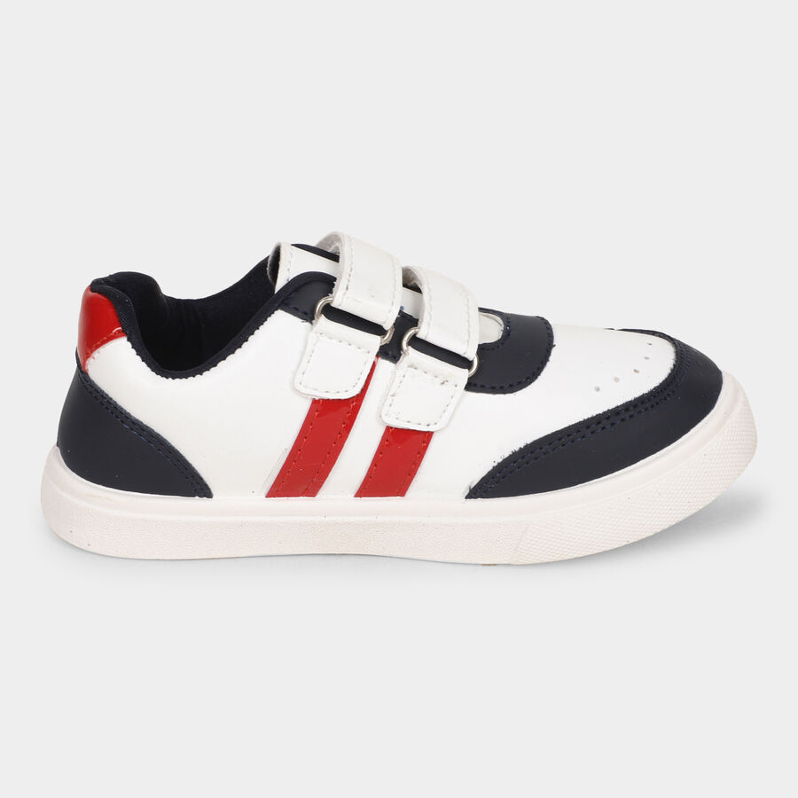 Boys' Navy Blue Velcro Sneakers, Navy Blue, large