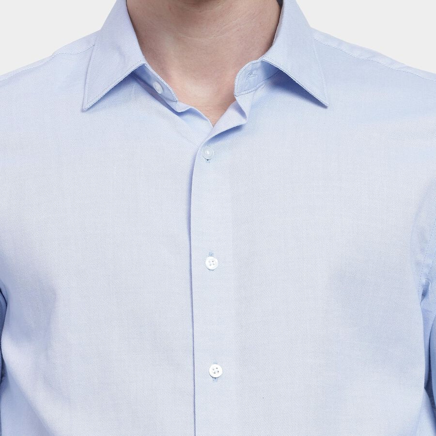 Men's 100% Cotton Formal Shirt , हल्का नीला, large image number null