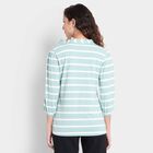 Cotton Stripes Top, Light Green, small image number null