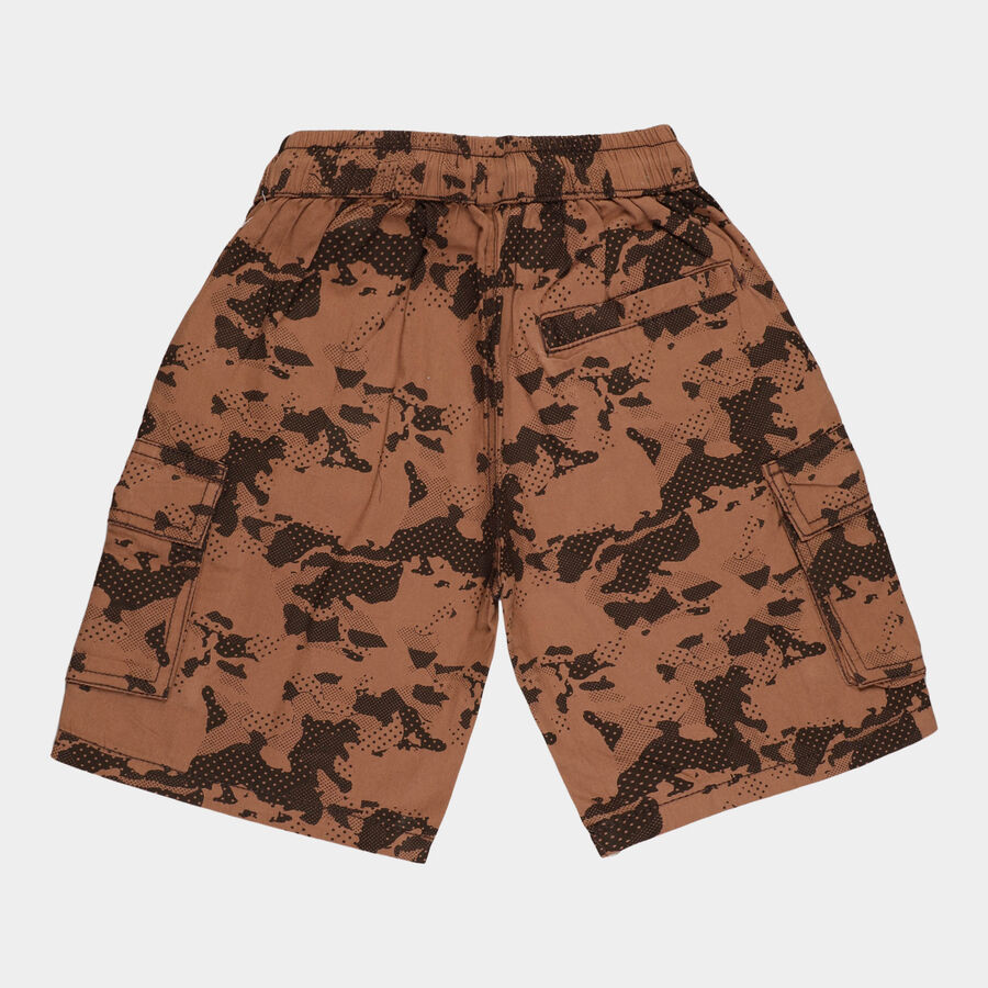 Boys Cotton Bermuda, भूरा, large image number null