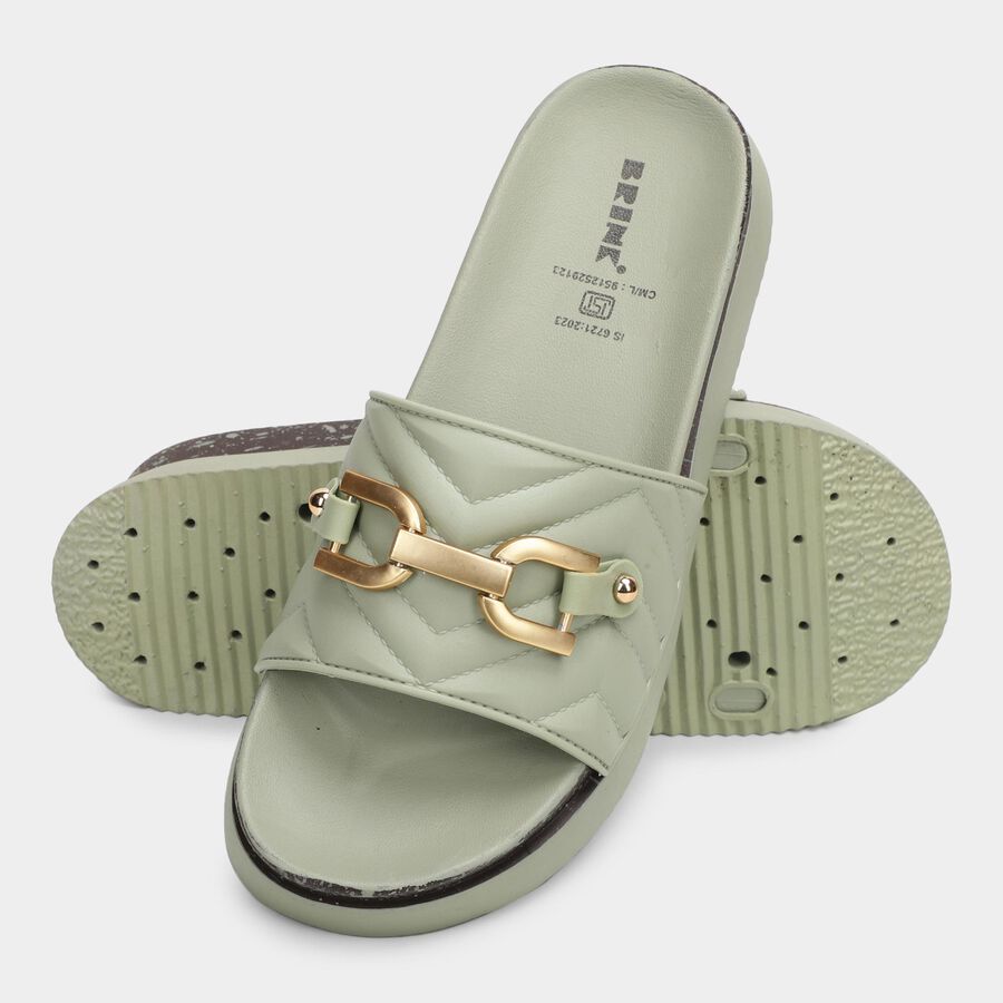 Ladies' Slipper, हरा, large image number null