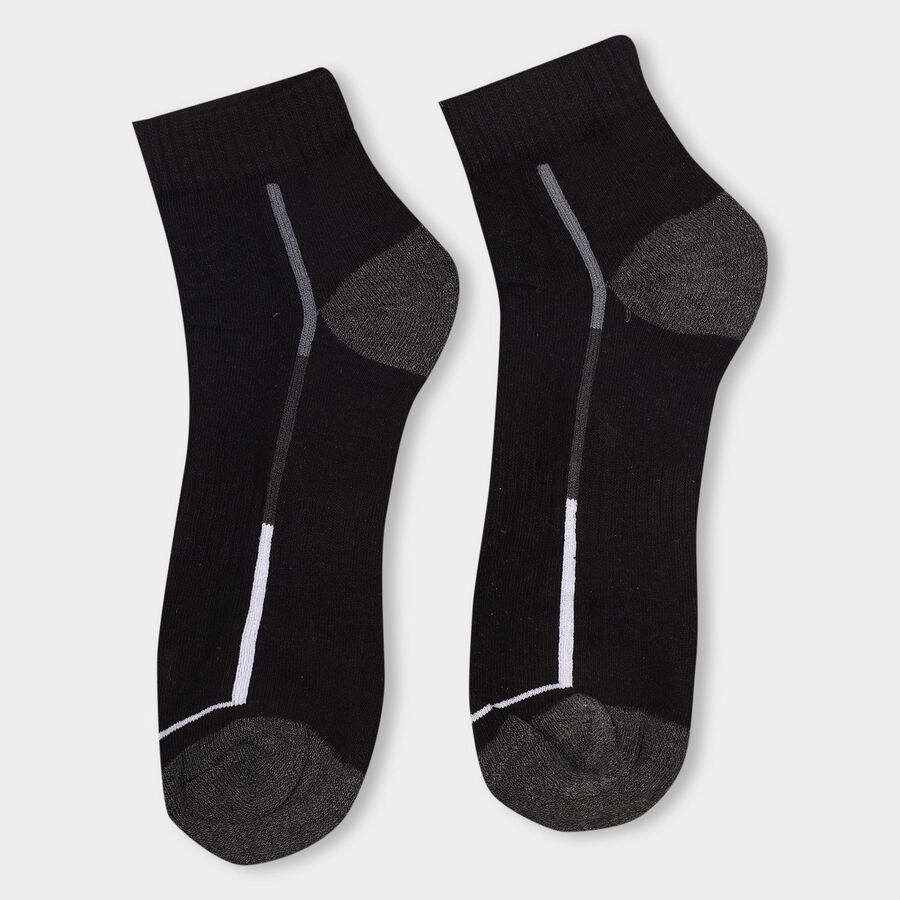 Men's Sports Socks, Black, large image number null