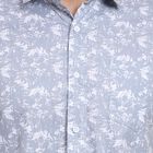 Men's 100% Cotton Casual Shirt, Light Grey, small