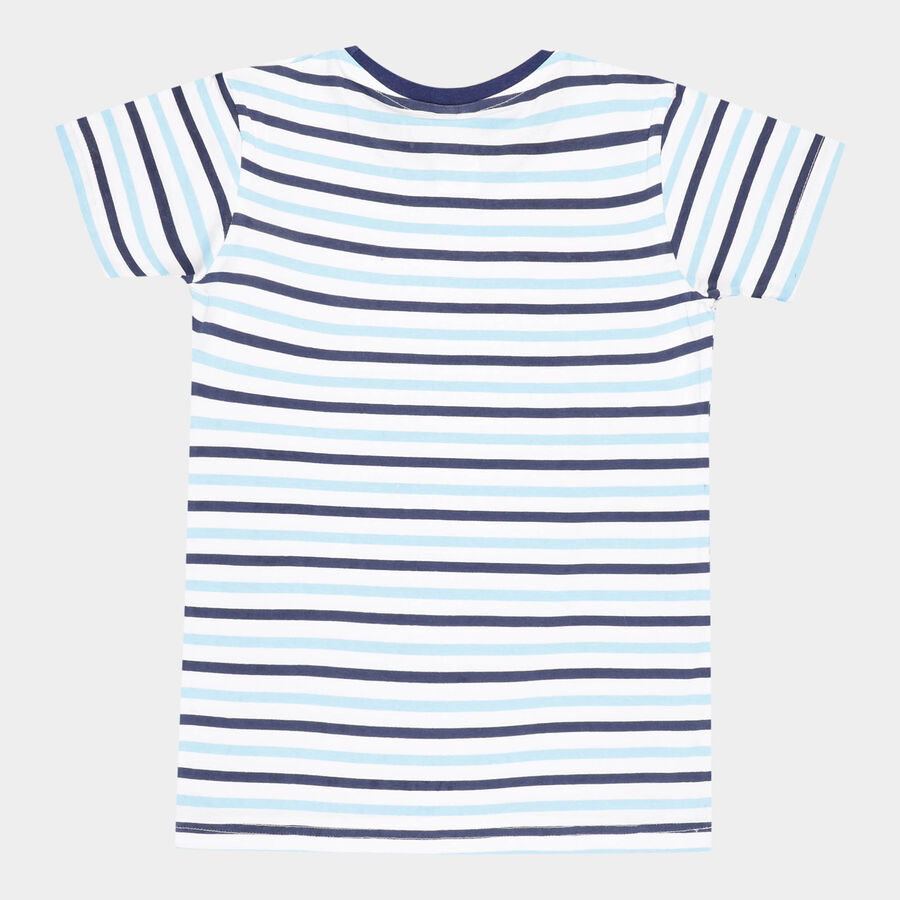 Boys Cotton T-Shirt, सफ़ेद, large image number null