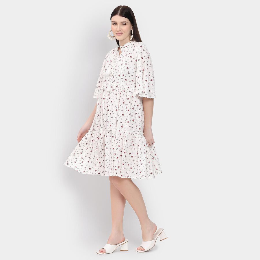 Ladies' Dress , ऑफ व्हाइट, large image number null