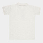 Boys Solid T-Shirt, Ecru Melange, small image number null