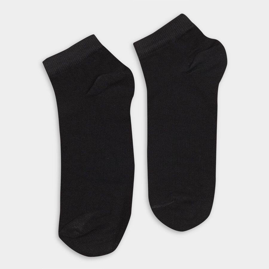 Men's Socks (Pack of 3), काला, large