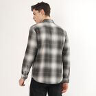 Men's Muted Olive Green Cotton Full Sleeve Spread Collar Casual Shirt, Olive, small