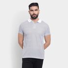 Men's Collared Half Sleeves T-Shirt, White, small