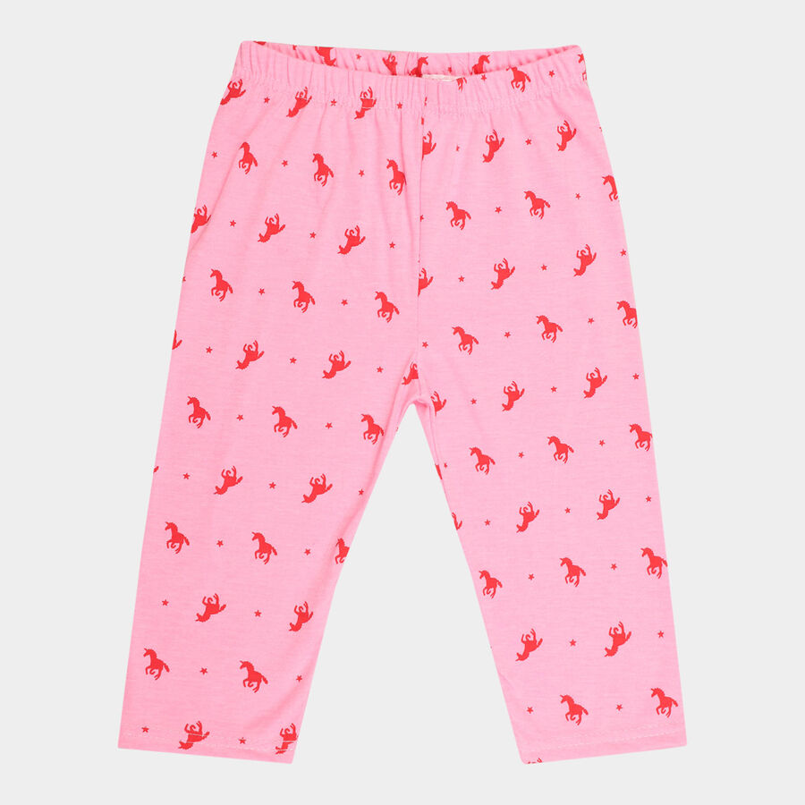 Girls All Over Print Capri, Pink, large image number null