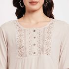 Embroidered Kurti, गहरा पीला, small image number null