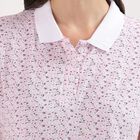 Ladies' 100% Cotton Polo T-Shirt, White, small