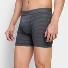 Men's 100% Cotton Trunks , Dark Grey, small