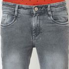 5 Pocket Skinny Fit Jeans, Light Grey, small image number null