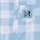 Boys Light Blue Cotton Half Sleeve Classic Casual Shirt, Light Blue, small image number null