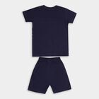 Boys' 100% Cotton Knit Baba Suit , Navy Blue, small image number null