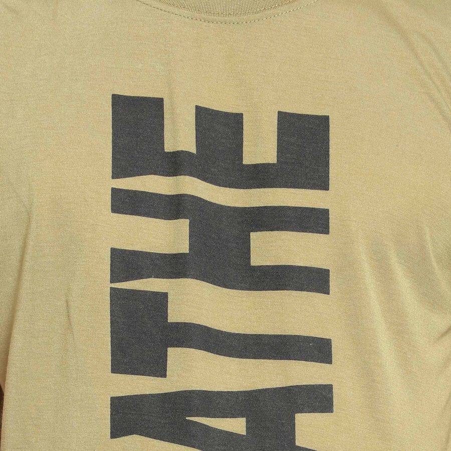 Round Neck T-Shirt, Olive, large image number null