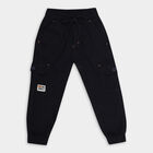 Boys' 100% Cotton Trousers, Navy Blue, small image number null