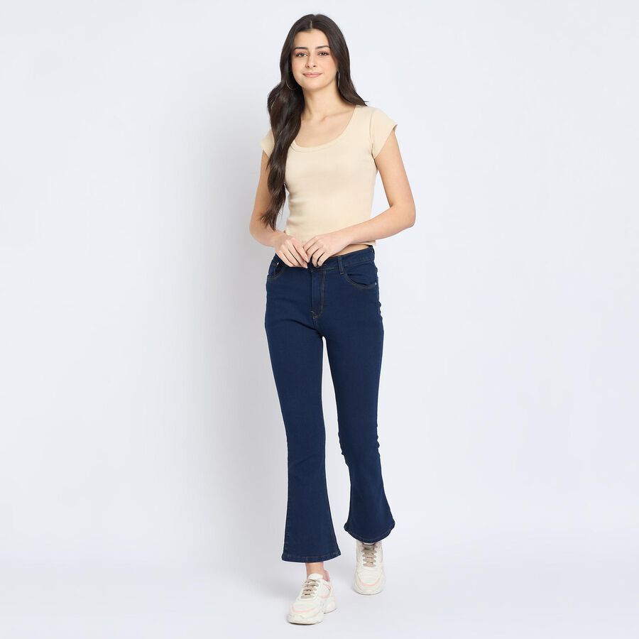 Ladies'  Crop  Top, Beige, large image number null
