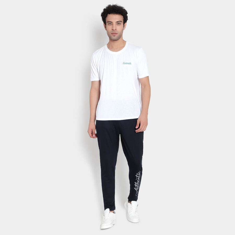 Solid Track Pants, Navy Blue, large image number null