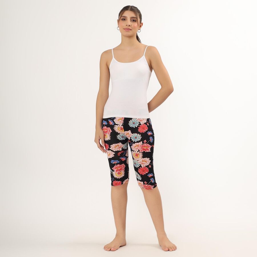 Ladies' Flared Capri , काला, large image number null