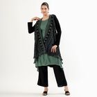 Women's Muted Sage Green Round Neck Minimalist Kurta, हल्का हरा, small image number null