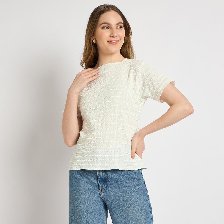 Ladies' Top , Off White, large