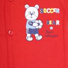 Infants Cotton T-Shirt, Red, small image number null