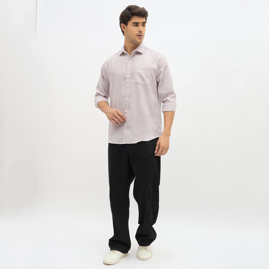 Men's Muted Khaki Slim Fit Casual Shirt, Khaki, large image number null