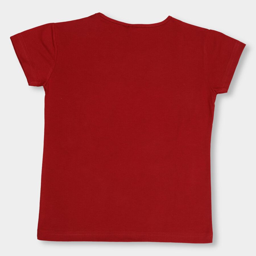 Girls' T-Shirt, Wine, large image number null