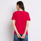 Ladies' 100% Cotton Round Neck T-Shirt , Fuchsia, small image number null