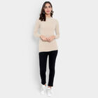 Solid Pullover, Beige, small image number null