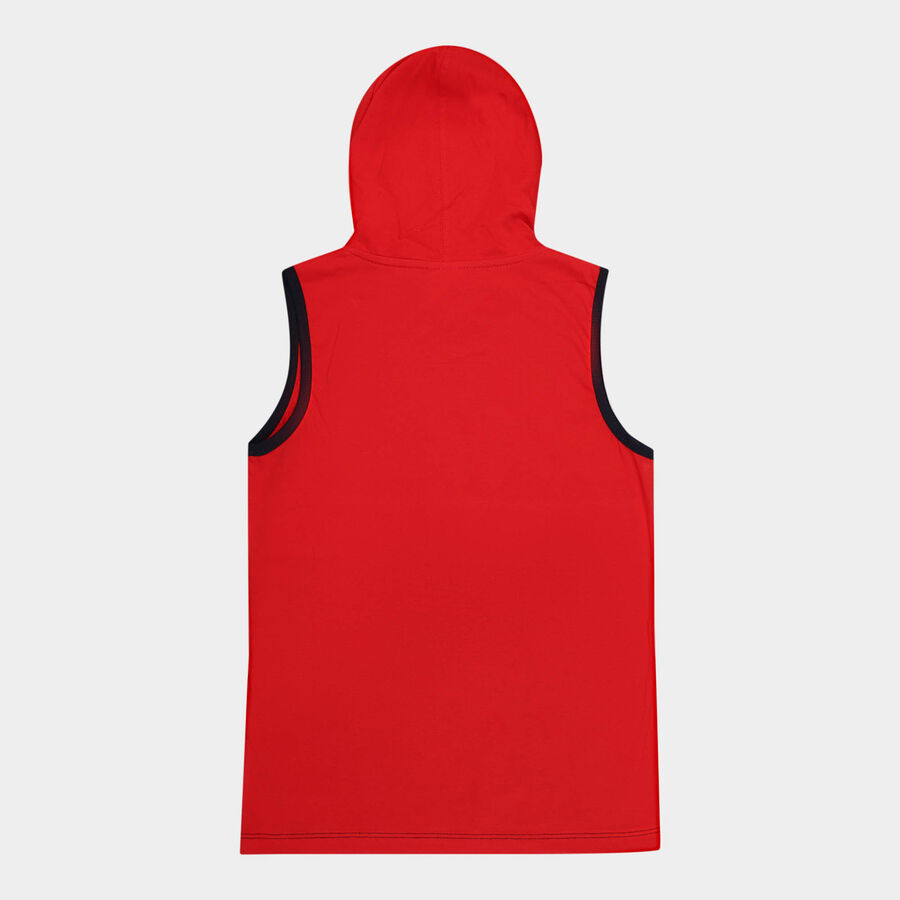 Boys Cut & Sew T-Shirt, Red, large image number null