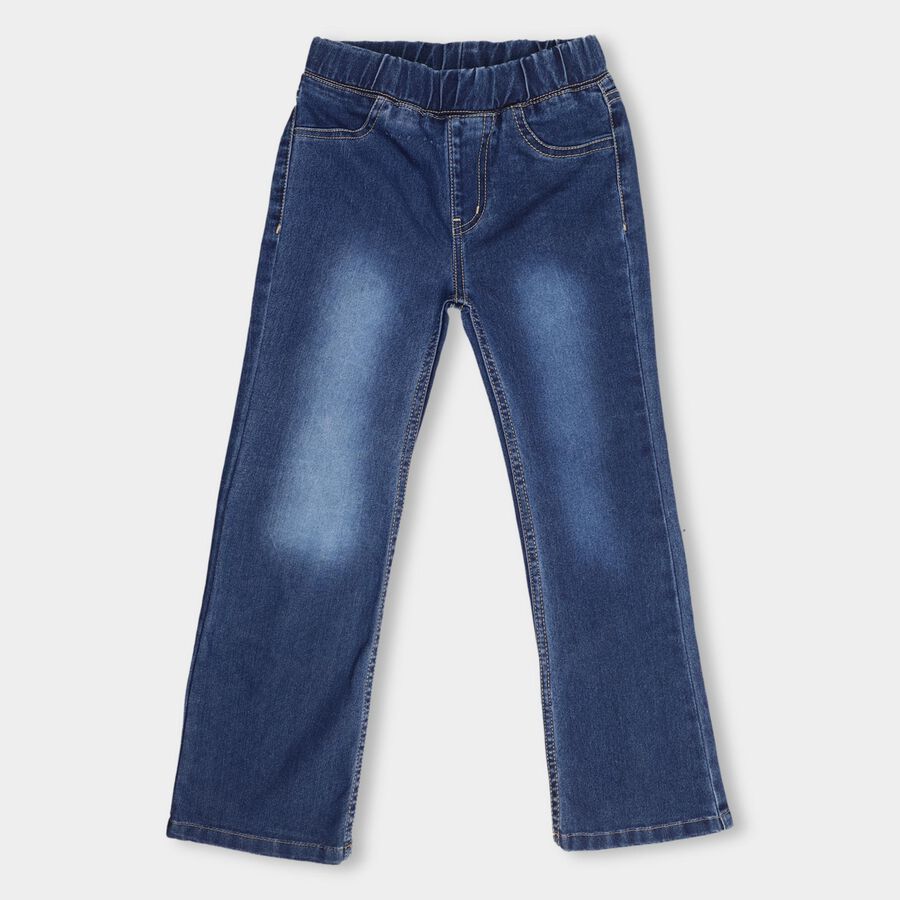Girls' Jeans, Mid Blue, large image number null