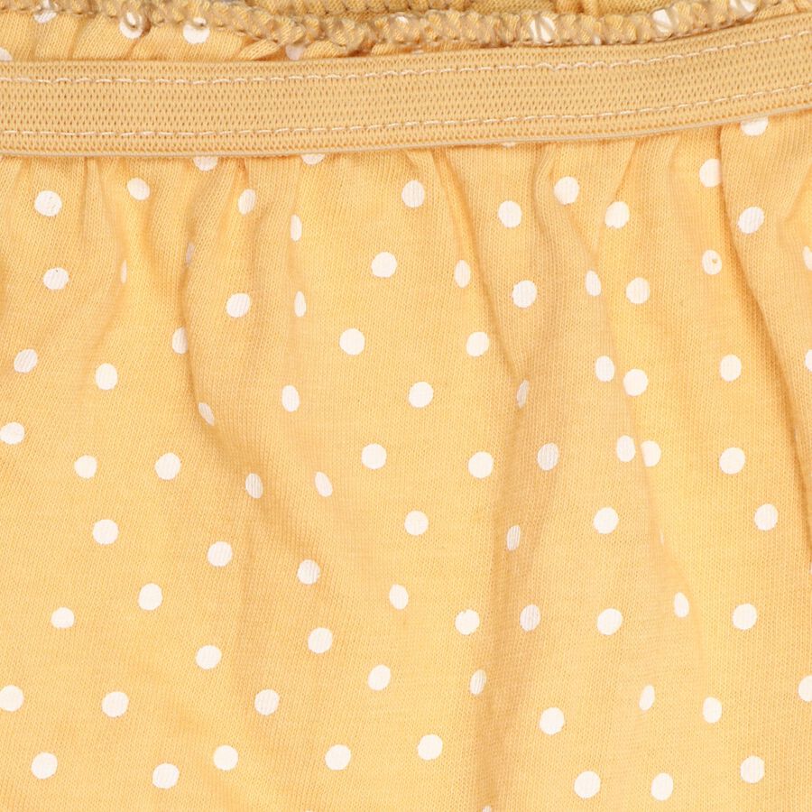 Girl's 100% Cotton Bloomer , Yellow, large