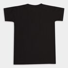 Boys' Half Sleeves T-Shirt , काला, small image number null