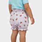 Infants' Lavender Regular Fit Printed Bloomer Shorts, लाइलेक, small
