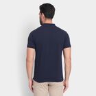 Men's Collared Half Sleeves T-Shirt , Dark Blue, small image number null