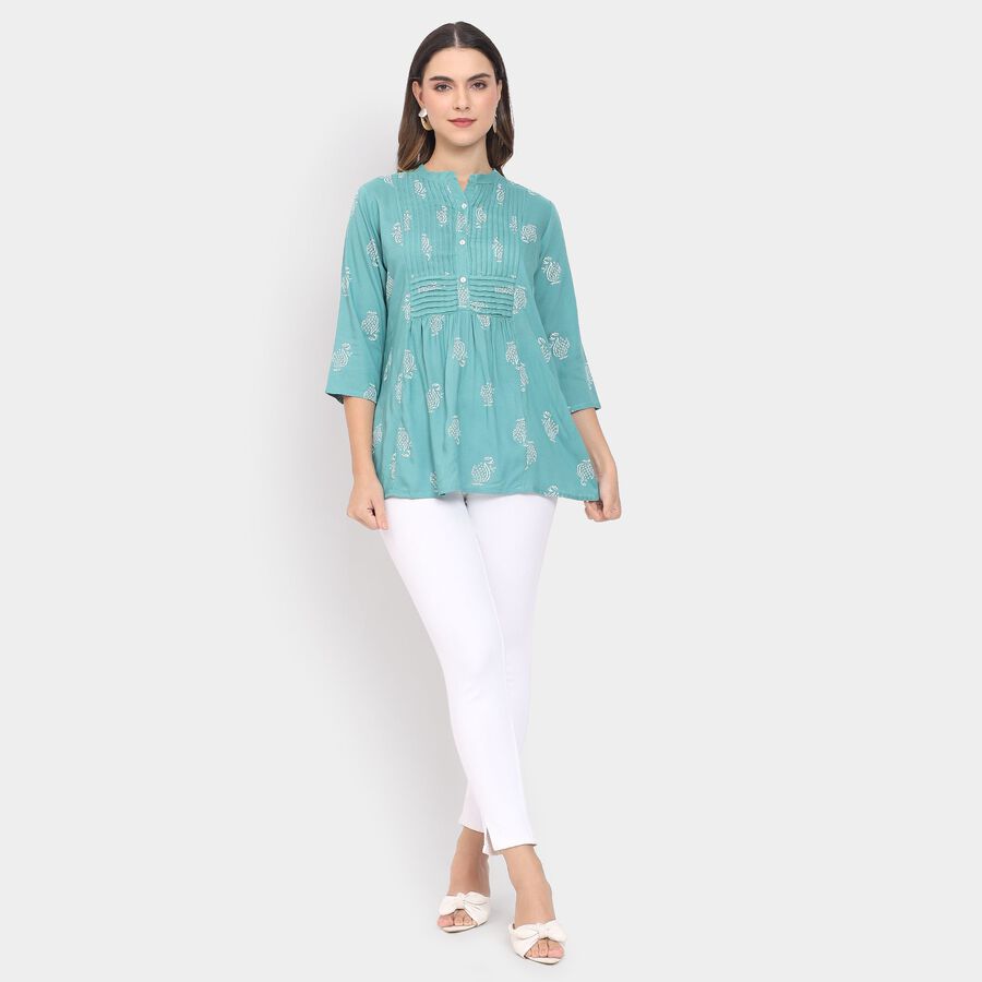 Ladies' Kurta , Teal Blue, large image number null